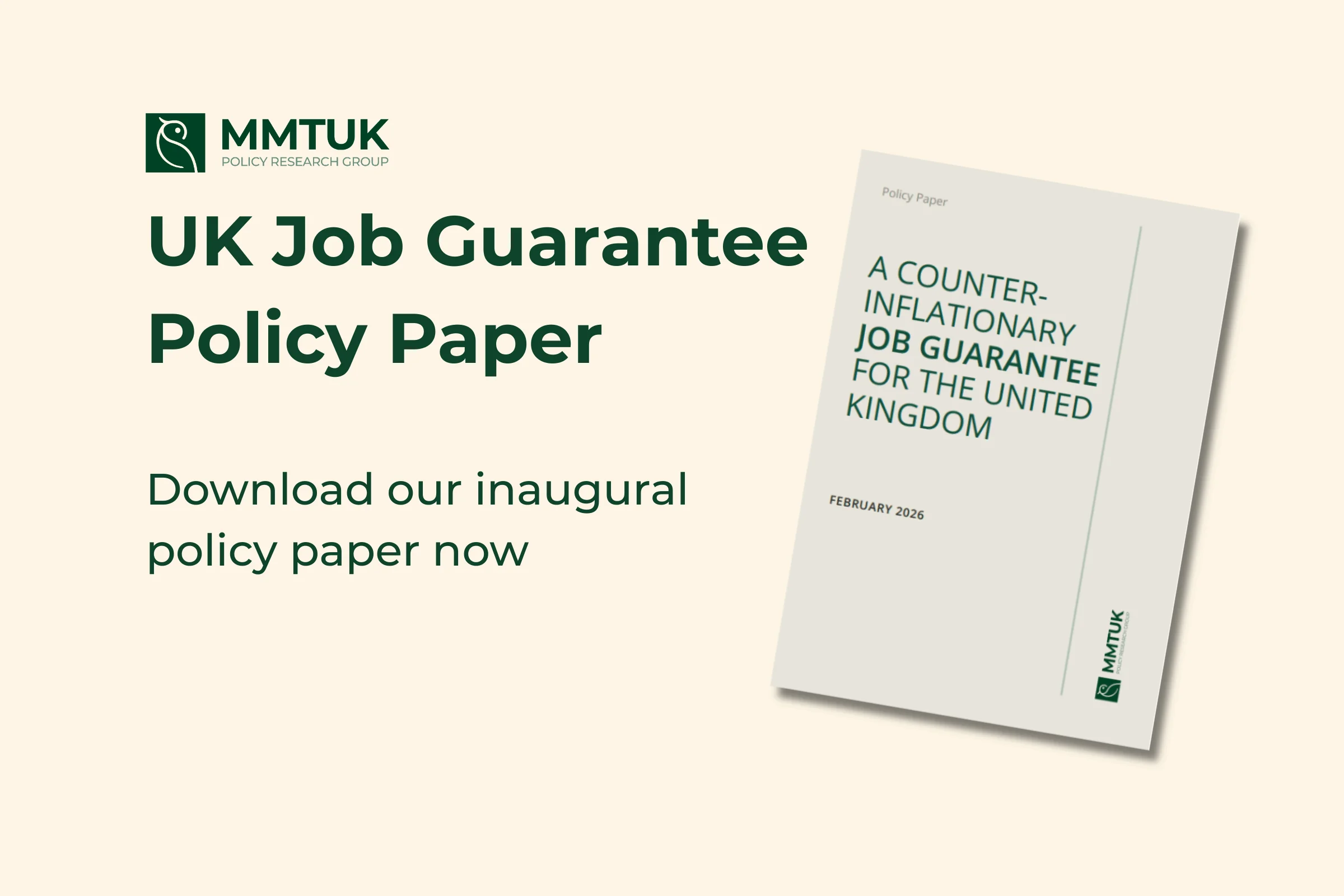 Job Guarantee Policy Paper