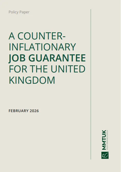 Job Guarantee policy paper cover